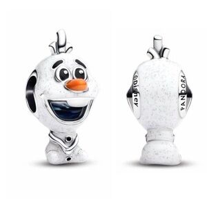 Sterling Silver Pandora Style Disney Frozen Olaf Charm